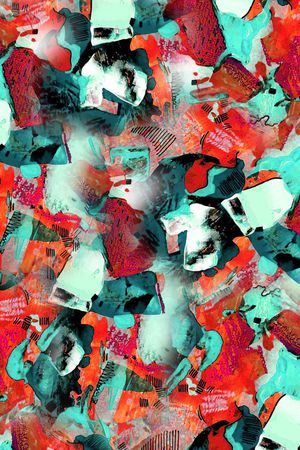 几何印花华亿平台图片