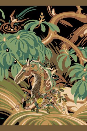 复古印花华亿平台图片