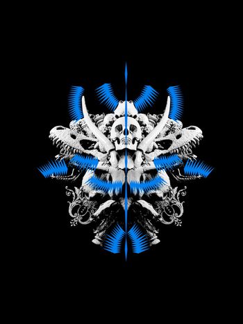 黑白条纹印花华亿平台图片