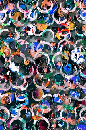 几何撞色印花华亿平台图片