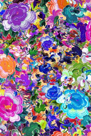 牡丹印花华亿平台图片