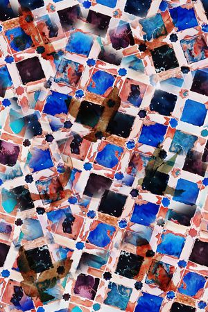 几何印花华亿平台图片