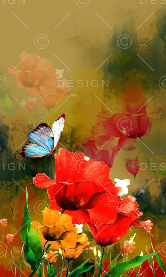 虞美人印花华亿平台图片