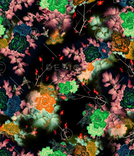 梅花印花华亿平台图片