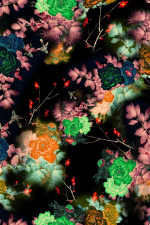 梅花印花华亿平台图片