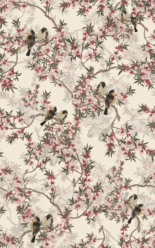 花鸟印花华亿平台图片