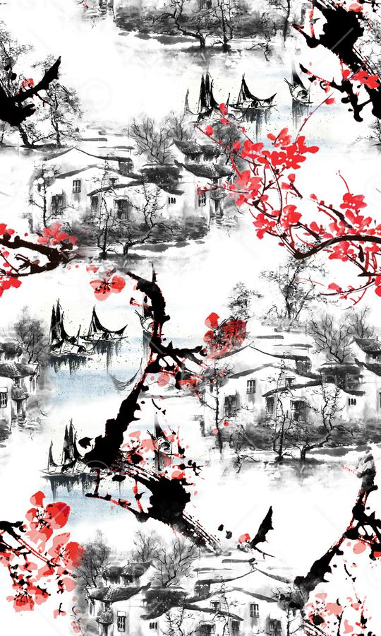 旗袍印花华亿平台图片