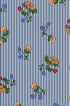 条纹印花华亿平台图片