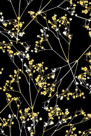 满天星花卉印花华亿平台图片