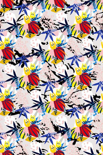 899618-抽象色块豹纹花--2