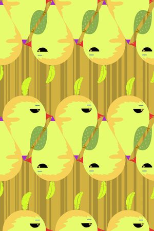 卡通动物印花华亿平台图片