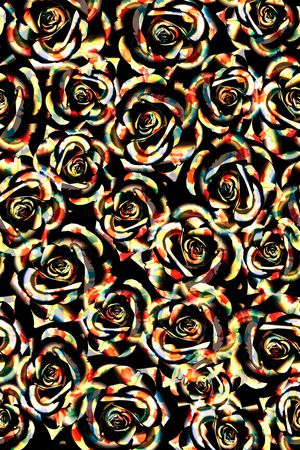 抽象花卉印花华亿平台图片