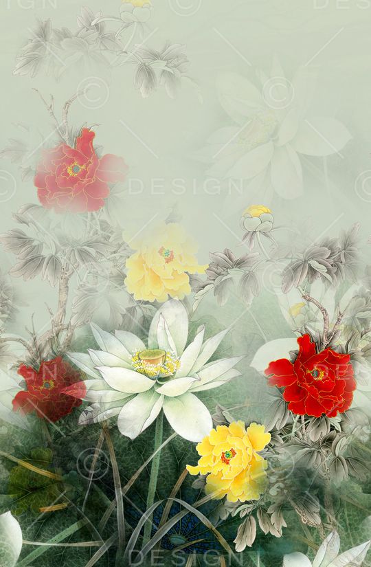 中国风印花华亿平台图片