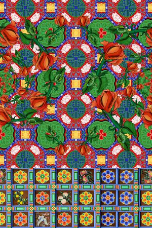 中国风印花华亿平台图片