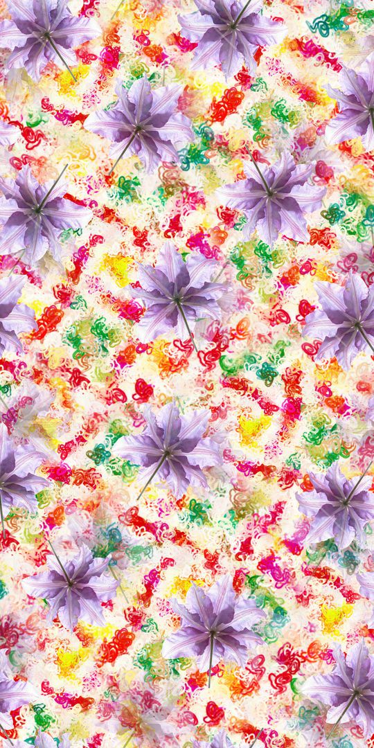 玉兰花印花华亿平台图片