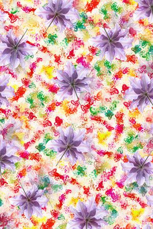 玉兰花印花华亿平台图片