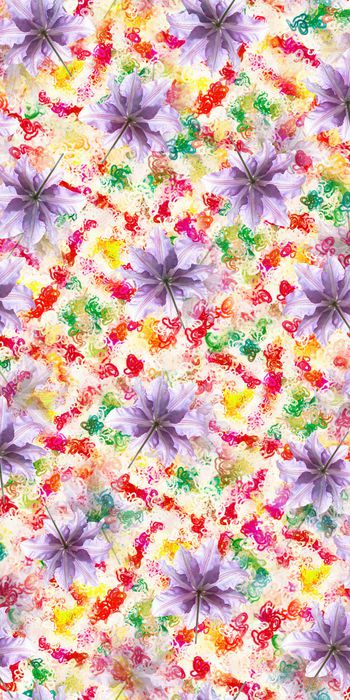 玉兰花印花华亿平台图片