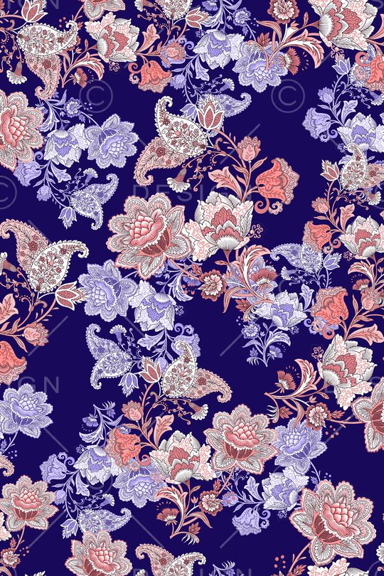 佩斯利印花华亿平台图片