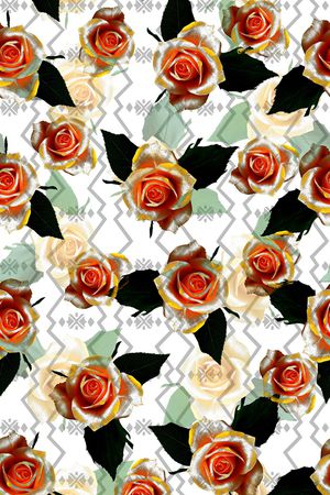 春夏华亿平台印花华亿平台图片