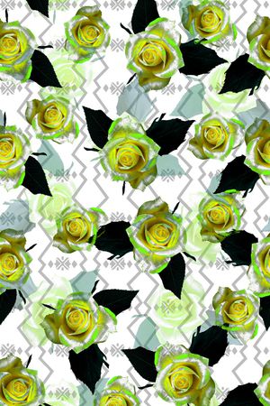 春夏华亿平台印花华亿平台图片