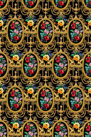 绣花印花华亿平台图片