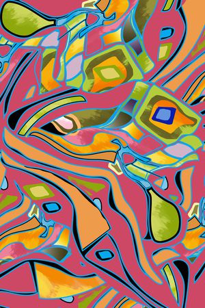 线条画印花华亿平台图片