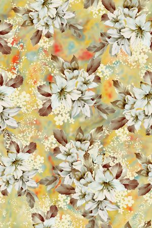 花卉印花华亿平台图片