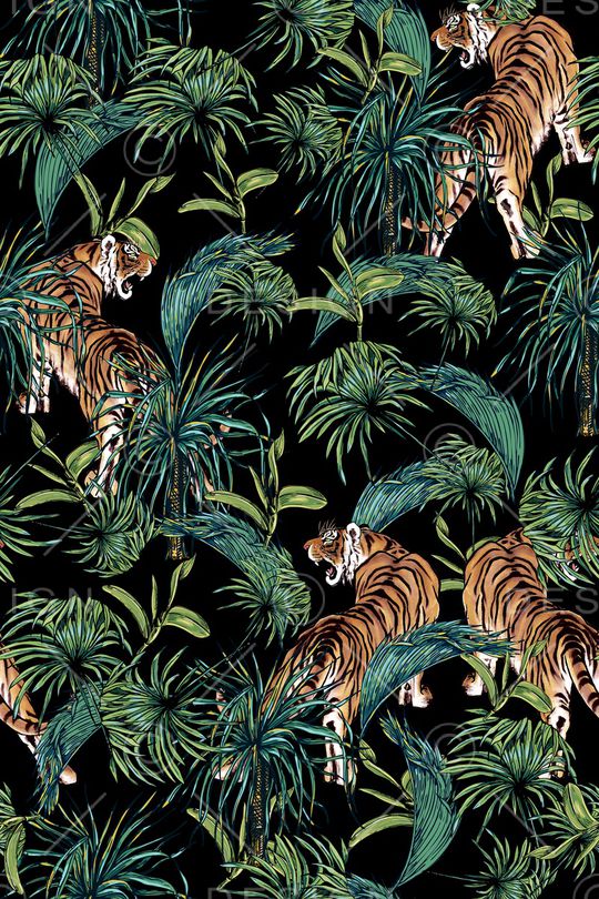 手绘花卉印花华亿平台图片