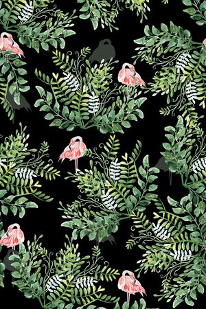 绿植树叶印花华亿平台图片