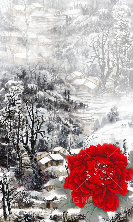 定位花印花华亿平台图片