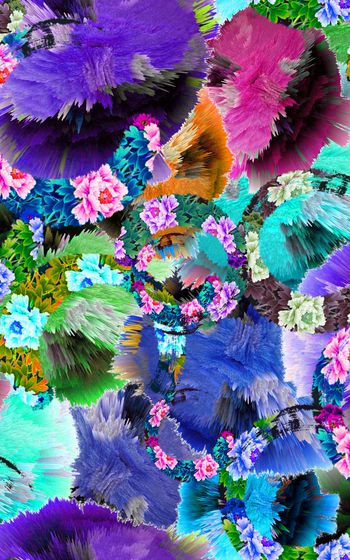 水墨风印花华亿平台图片