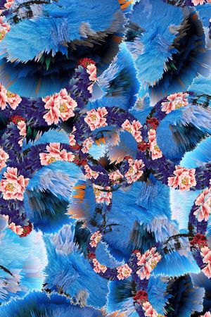 水墨风印花华亿平台图片