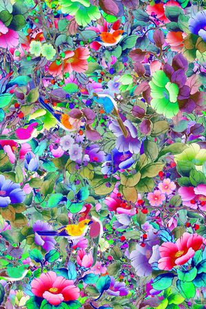 花卉印花华亿平台图片