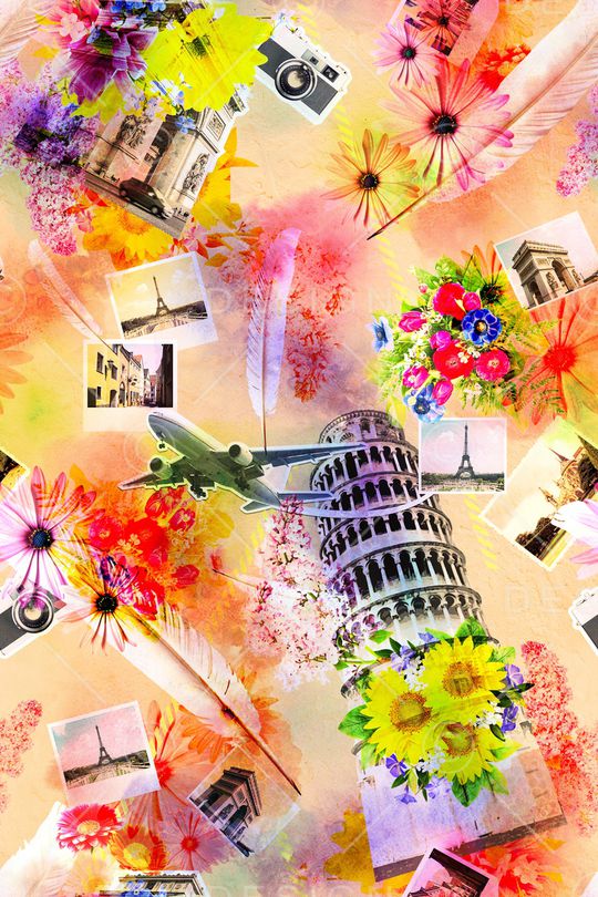 鲜花印花华亿平台图片