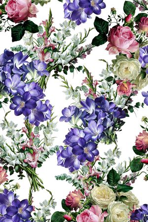 满版散花印花华亿平台图片