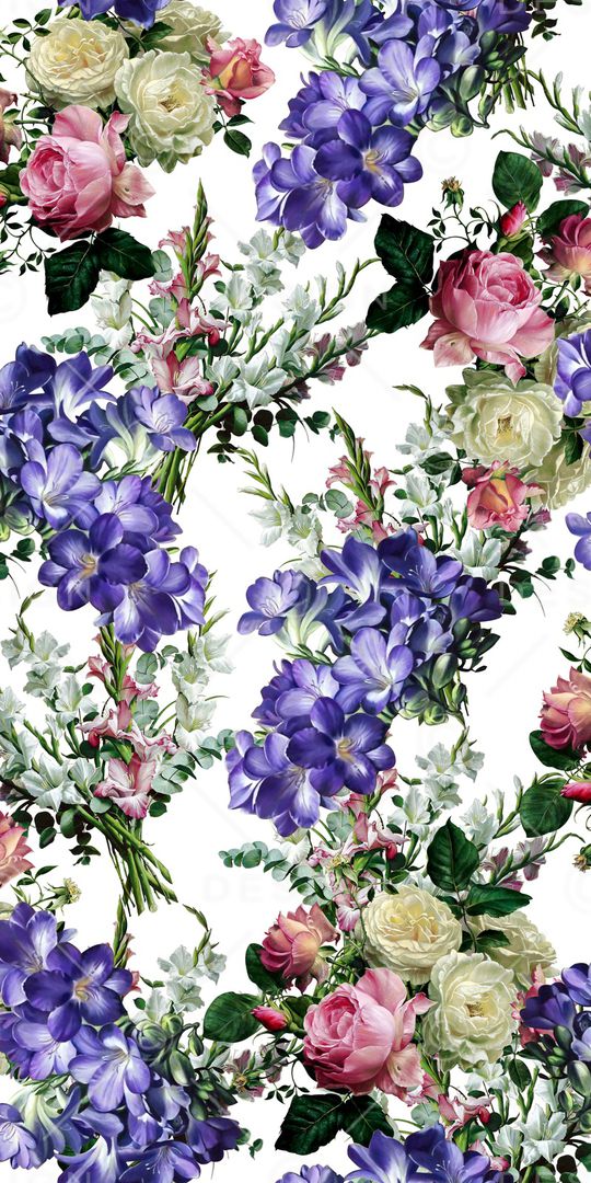 满版散花印花华亿平台图片