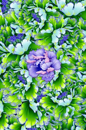 花卉印花华亿平台图片