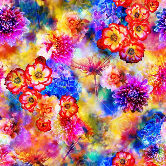 春夏华亿平台印花华亿平台图片