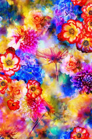 春夏华亿平台印花华亿平台图片