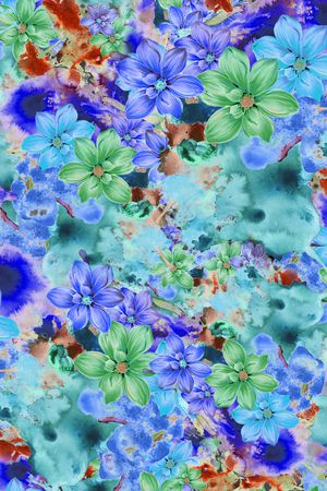 花卉印花华亿平台图片