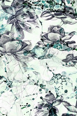 线条画印花华亿平台图片