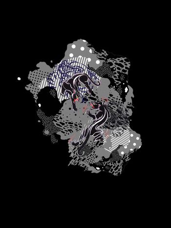 几何男装印花华亿平台图片