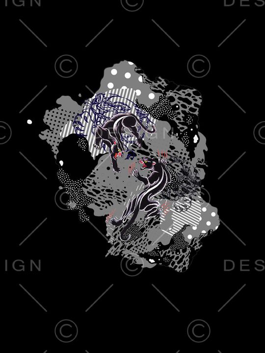 几何男装印花华亿平台图片