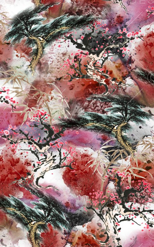 香云纱印花华亿平台图片