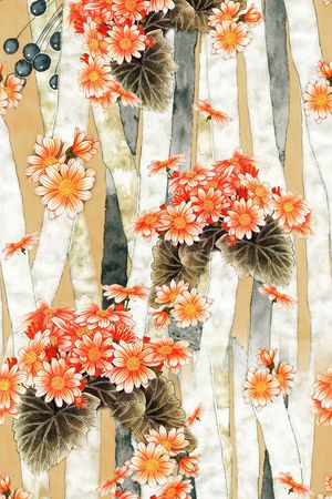 中国风印花华亿平台图片