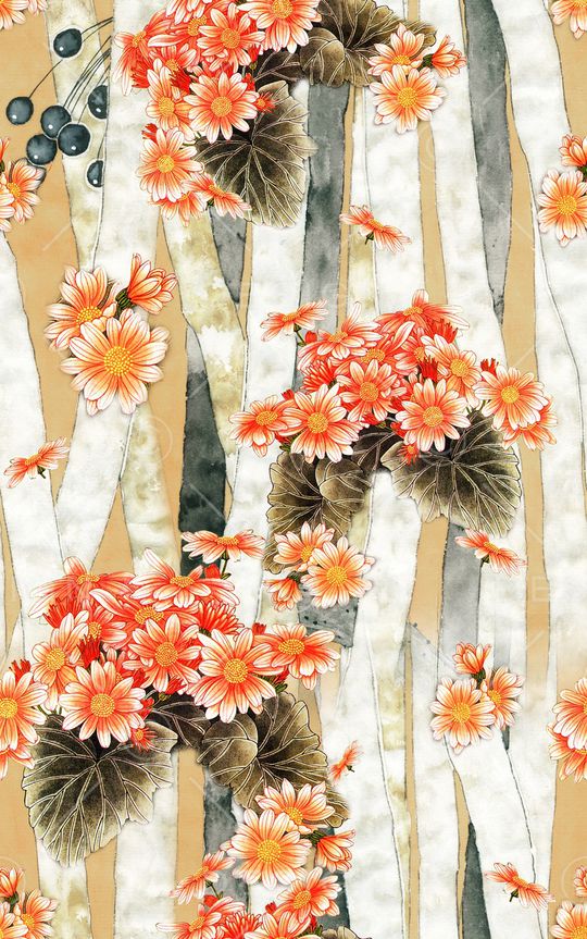 中国风印花华亿平台图片