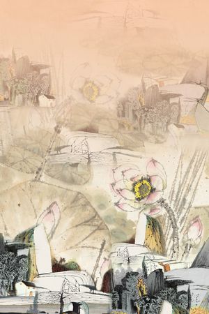 中国风印花华亿平台图片