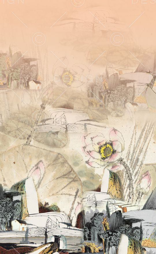 中国风印花华亿平台图片