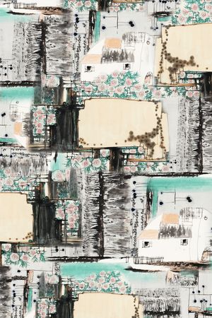 中国风印花华亿平台图片