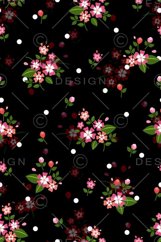 小碎花印花华亿平台图片